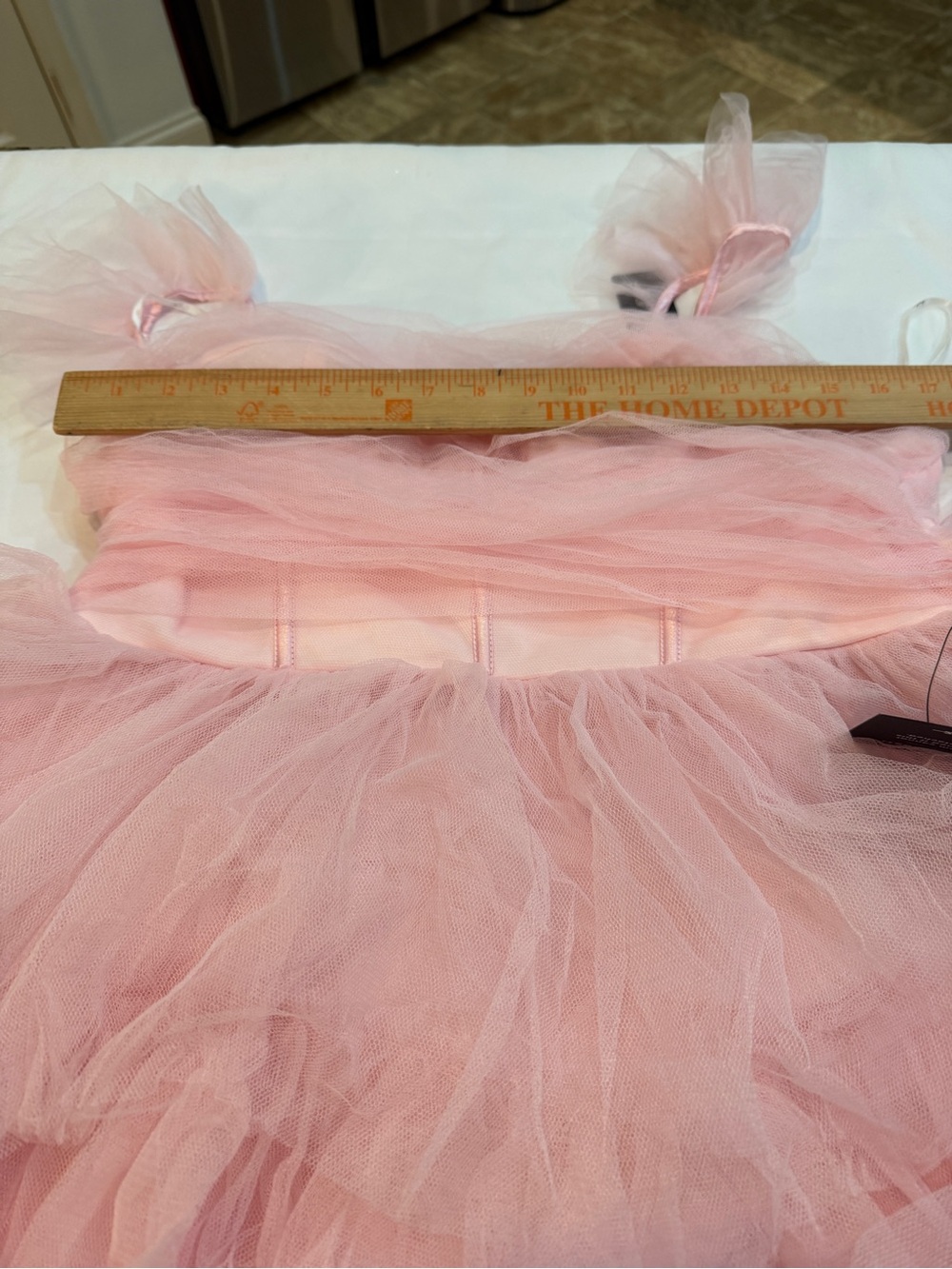 Lulu's Fabulous Poise Light Pink Tulle Ruffled Tiered Maxi Dress Size XL - Picture 9 of 9